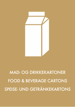 Piktogram på tre sprog med Mad- og drikkekartoner Piktogram på tre sprog med Mad- og drikkekartoner