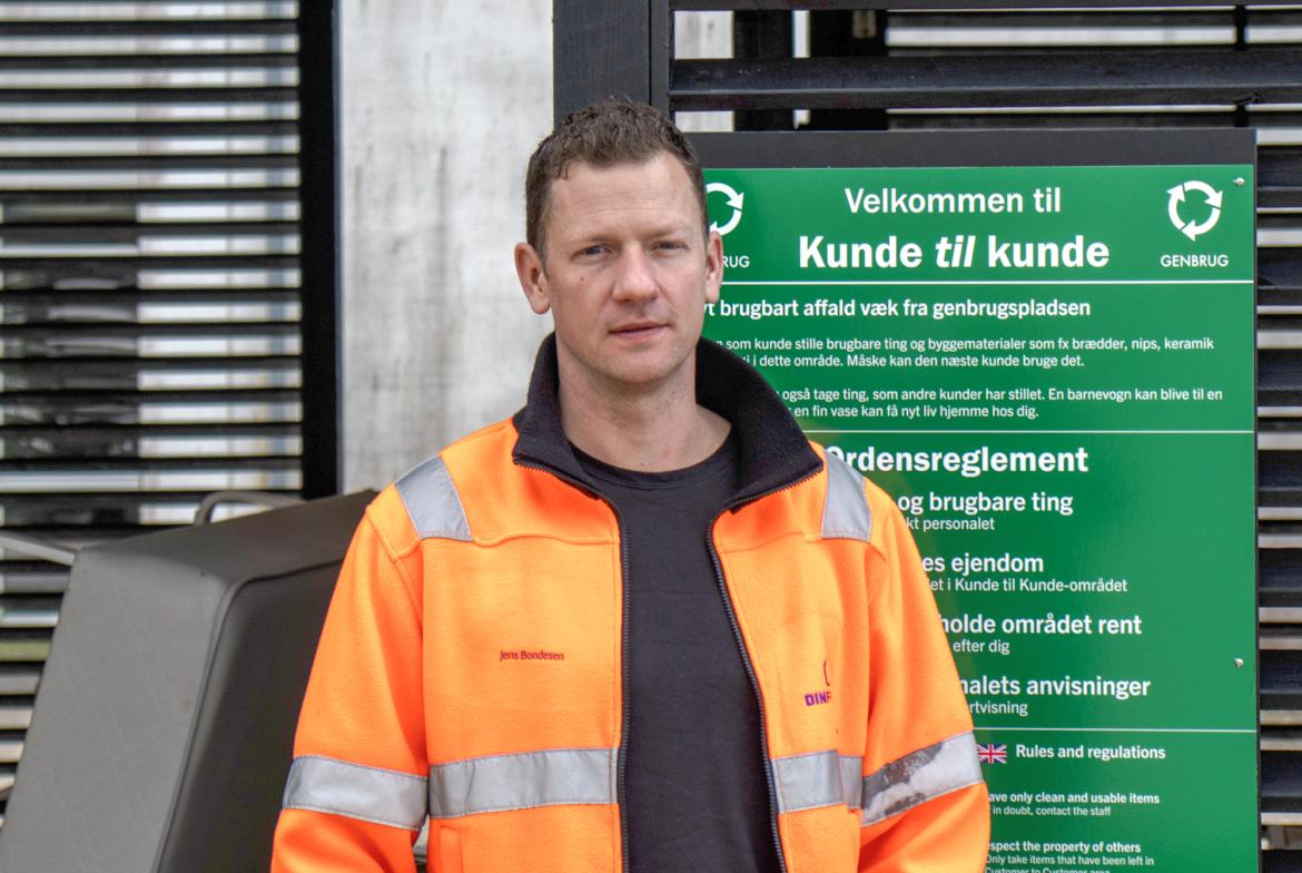 Jens Stræde Bondesen, driftleder for genbrugspladserne i Varde Kommune