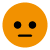Orange og mellemfornøjet smiley, der indikerer at selskabet følger dele af anbefalingen Orange og mellemfornøjet smiley, der indikerer at selskabet følger dele af anbefalingen